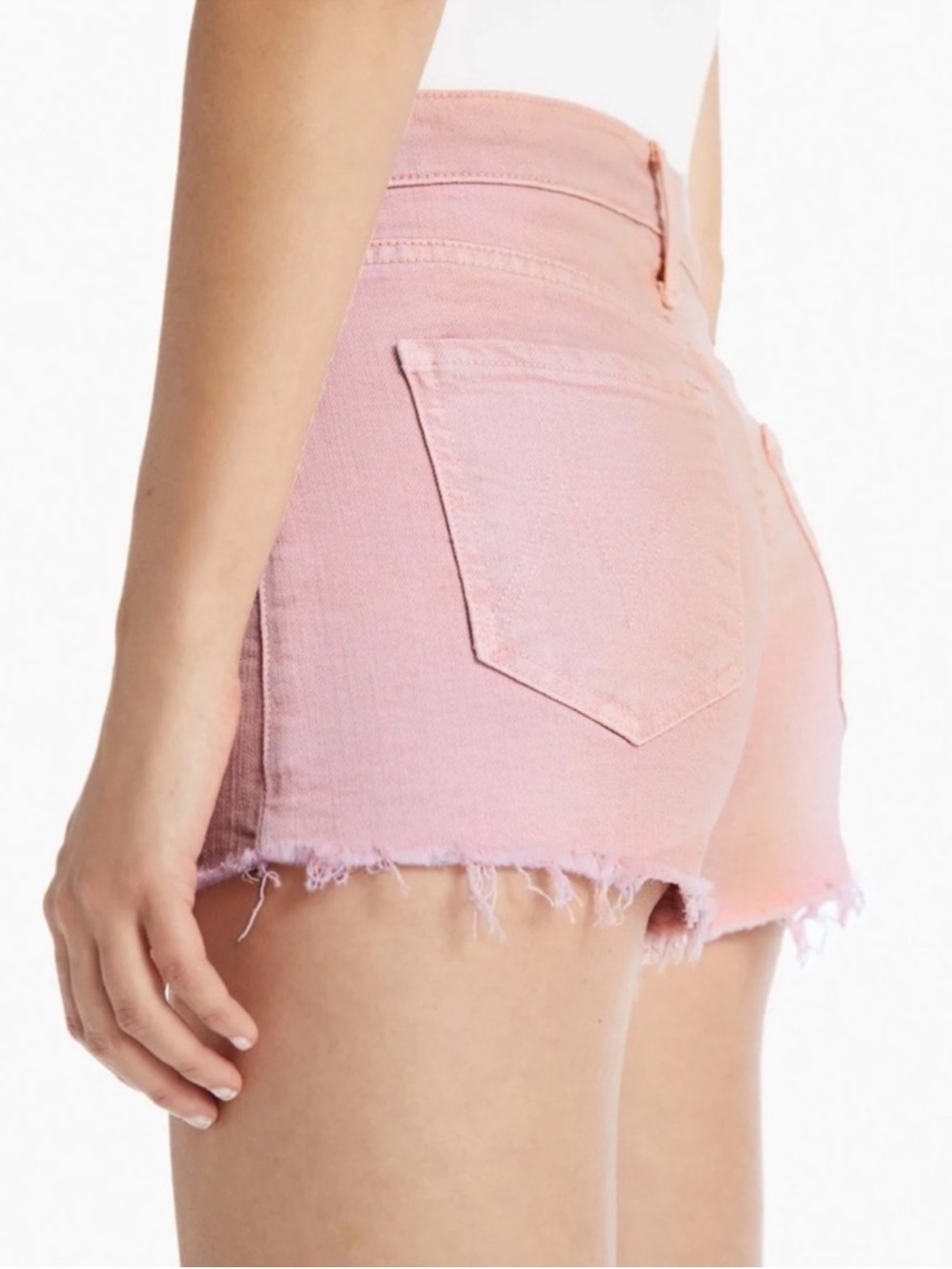 Mother Superior The Tomcat Kick Fray Shorts Into The Midst Pink Size 26
